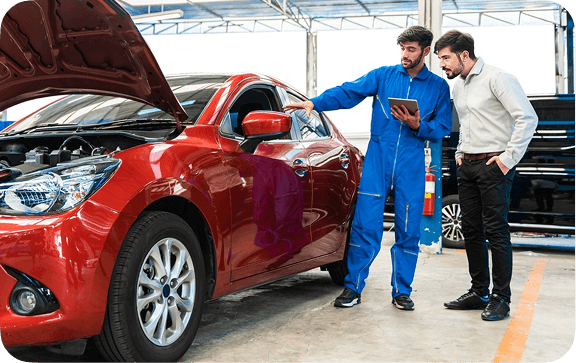 Mechanics with tablet
